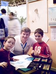 Lucas and Robin, Participants of Pascal's contest, with publishing parents authorization